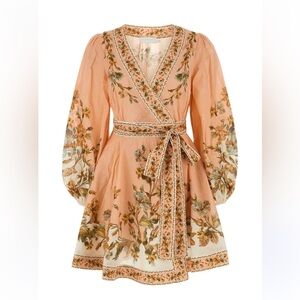 Zimmerman chintz wrapped mini dress size 3